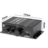 Förstärkare AK380 800W Bluetooth -förstärkare HIFI Audio Karaoke 2 Channel Home Theater Amplifier Power Class D Amplifier USB SD AUX Input