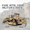 Electric/RC Car 1 18 The Link D9R RC SAPER BULLDOZER 2.4G Electric Remote Control Vehicle Multifunktionell fjärrkontroll Engineering Car Toy 240424
