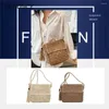 Tas zomer rietje geweven messenger handgemaakte crossbody portemonnee casual mode eenvoudige klep pocket hollow-out voor kustvakantie