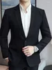 Men's Suits 2024 Spring And Autumn Youth Fashion Casual Suit Single Coat Double Split Business Small Top