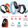 Armband M7 Smart Watch Men Women SmartBand Heartwatch Smartwatch Fitness Tracker Blodtryck Sport Smart Armband för MI Band 7