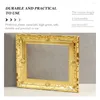 Frames Doll House Furniture Wood 3Pcs Gold Vintage Resin Picture Frame Miniature Po Ornaments