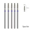 Bits 5pcs / lot diamant ongles Drift Rotary Bits Millling Cutter pour manucure Burr Cuticule Clean Electric Cutter Drill Bits ACCESSOIRES