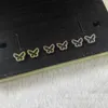 Wysokiej jakości projektant Vancefe Clover Butterfly Mini kolczyki żeńskie białe fritillaria 925 Srebrne kolczyki Wersja Wersja