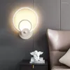 Lampa ścienna nowoczesne minimalistyczne światła LED sypialnia nocna nordycka salon el choła schodowa tło