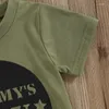 Kläder set baby pojke sommarkläder mamma pappa t-shirt kamouflageshorts spädbarn småbarn kläder