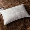 Songkaum 100％Mulberry Silk Pillow Child Adult Health Care Pillows100％Cotton Satin Jacquard Cover Neck Guard 240424