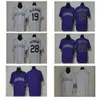 Jerseys de baseball en maillot Rocky Mountains Colorado Rocks Broidered Bomber