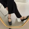 Antumn Square Ballet Shoes Fashion Low Heel Mary Jane Shoes Casaul Серебряная мелкая пряжка мягкая подошва сала