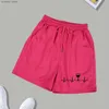 Women's Shorts Womens summer shorts high elastic lace brushed wide G sports shirt running loose casual pants H240424