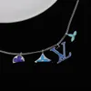 Sieraden geschenken vervagen nooit luxe merkontwerper hangers kettingen roestvrijstalen brief choker hanger ketting voor meisje