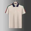 Designer populaire Polo Shirt Summer Men Shirts Broidered Lettres Luxury Men's Casual Polo Business Tee Angleterre Chemises de style Angleter