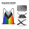 Bolsas de armazenamento Bandeira PROGRESSO PROGRONHAÇÃO LGBT PROGRAÇÃO MENINAS MULHERES MULHERES GAY LESBIAN LESBIAN GYM MECHING