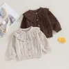 Pulls ewodos tout-petit bébé filles pulls tricotés tops cardigan chât