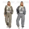 Women's Two Piece Pants designer DD0066 New Casual Fashion piece Set Loose Hooded 3D Pocket Workwear QDDK