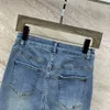 Kvinnors jeans 24 Tidig vår Ny Y2K hand sömnad metallkedja kärlek diamant bokstäver mikro-stretch rak jeans kvinnor jeans 240423