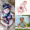One-Pieces Citgeett Summer Baby Girl Pretty Flower Tassel Romper Child Rosy Baby Girl baby floral romper baby girl jumpsuit outfits