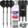 Darts CyeeeLife 16/18 / 20G 90% Tungstten Dart Soft Tip Soft Boîte avec boîtier de transport et arbres en aluminium + outil + vols supplémentaires 30 points