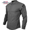 Couches Emersongar Blue Label Mens Tactical Shirt Shilting Triple Tech Shirt Hunting Outdoor Hunting Dry Nylon actif Tops