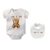 Baby Rompers Designers Newborn Jugtsuit bébé manche courte Classic Certe correcte Bodys Kids Cydays Girls Boys Childre