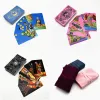 Games 1 Set Plastic Tarot -kaarten Roze blauw Zwart met stoffen opbergzak Waterdicht Duurzame Divination English Guide Book Oracle L743