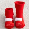 Panty's Kinderkinderen Sokken voor meisjes jongens verdikken print katoenen peuters baby kerstsokken voor pasgeborenen baby korte sokken