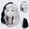 Perruques Gaka Cosplays de cheveux synthétiques bouclés pour femmes Halloween Colored Rainbow Wig Fibres résistantes à la chaleur