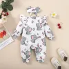 One-Pieces Baby Girl Smpeter Long Manchet Body Elephant Bodys + Body Bodys Casual Body pour Toddler Girl 018 Months Vêtements