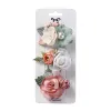 Accessoires 3pcs / ensemble Artificial Flower Baby Girl Coiffes Clips Pearl Chiffon Newborn Hairgrips Photograph