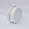 2,7 oz ronde witte aluminium pot draagbare metalen blikjes 80 ml lege cosmetische crème navulbare aluminium flessen