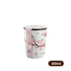 Water Bottles Stainless Steel Cherry Blossom Thermal Mug With Lid Double Wall Coffee Leak-Proof Cup Travel Camping Tea Tumbler Drinkware