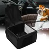 Hundbärare bilstol bärbar resedjur korg med dragkedja design förvaring ficka säkra skyddar säten leverans