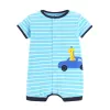 Jednoczęściowe 2023 Baby Boys Rompers Summer Baby Girl Ubrania Dzieci odzieży krótkiego rękawu 100% bawełny nowonarodzone rompers Jumpsuits 024m