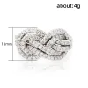 バンドHuitan 2023 New Woman Ring Twist Infinite Shape Crystal Cubic Zirconia Ring