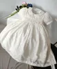 Fille robe bébé petites filles blanches en fâchée d'été 2024 Princesse Elegant broderie 3 4 5 6 7 ans Vêtements pour enfants