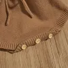 One-pièces Ewodos 018m pour tout-petit bébé filles automne tricot tricot bodys combinaisons à manches longues Couleur coeur en tricot