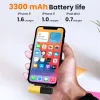 Capas 3300mAh Capsule Mini Power Bank para iPhone Samsung Xiaomi Backup Battery Powerbank Charger externo Poverbank portable Poverbank