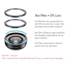 Filters Apexel HD Camera Phone Lens Kit 110 grader 4K vidvinkellins Cpl StarFilter för iPhoneX Samsung S9 All Smartphone Dropshipping