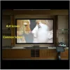 JZSCREEN Homemax 2.35:1 ALR Black Crystal Ceiling Light Rejecting Fixed Frame Projection Projector Screen for Normal Projector