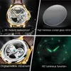 Polshorloges Olevs luxe mannen kijken automatisch mechanisch polshorloge skelet skeletontwerp waterdicht lederen band mannelijk horloge reloj hombre 240423