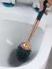 Brosse de toilette suspendue aux supports WC avec un brosse de nettoyage à poignée longue détachement sans angle de salle de bain à angle mort