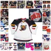 KOB 2022 Aangepaste ohl Barrie Colts genaaid Hockey Jersey 25 Declan McDonnell 21 Oskar Orausson 34 Ryan del Monte 26 Oliver Smith 14 Ian Lemi