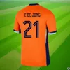 Евро 2024 Нидерланды Мемфис Футбол Джерси Холланд Чон Вирджил Дамфрис Бергвин Рубашка Клаассен Слепая де Лигт мужской комплект 2025 голландская футбольная рубашка