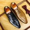 Chaussures habillées Crocodile motif pour hommes