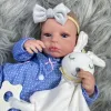 Куклы 50 см закончили Reborn Baby Dolls Loulou The Wake Girl Жизненная силиконовая виниловая 3D -кожа Видиционные вены DIY игрушки для девочек