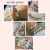 Länkarmband 2024 trendiga y2k guldfärgpläterade elastiska italienska armband charm DIY smycken som gör armband handkedja mode juvelverk