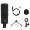 Microfones BM65 USB Condenser Microphone Studio Gaming Stream Singing Karaoke for PC Computer Recording Mic