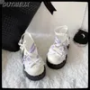 Casual schoenen zoete schattige damesmeisje lolita jk kleine leren pompen Japanse ronde hoofd prinses platform hakken voor dame