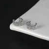 Kolczyki nowe trzy warstwy okrągłe koraliki Ucha klip Nowy temperament uszy minimalistyczny luksus dla kobiet kolczyki ślubne biżuteria wisiorek