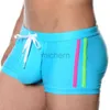 Swimwear masculin Été pour hommes nageurs de natation sport plage rapide sèche à sec Big Pouchwear nylon sexy mâle spa de surf de baignade zwembroek heren d240424